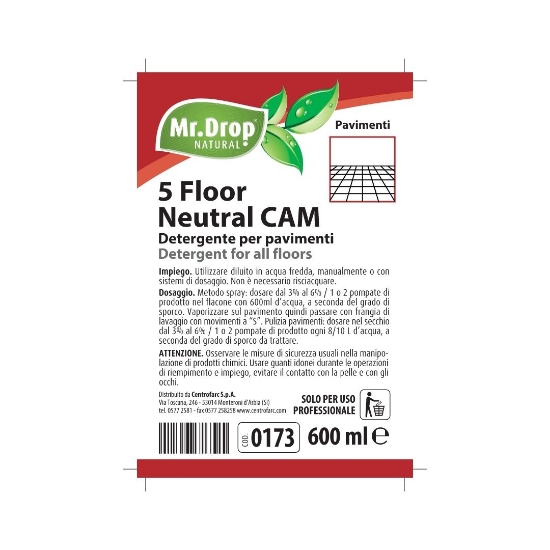 Immagine di ETICHETTA PER SISTEMA DI DILUIZIONE PER 5 FLOOR NEUTRAL CAM