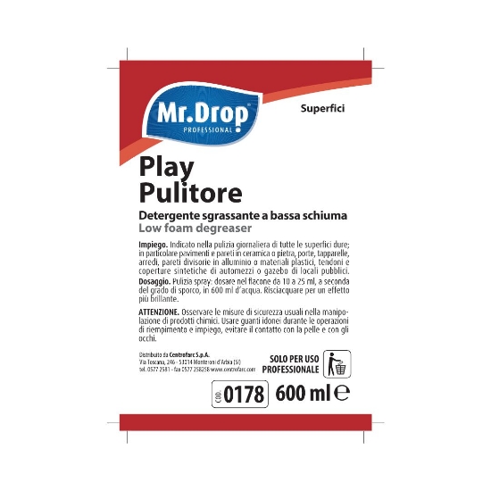 Immagine di ETICHETTA PER SISTEMA DI DILUIZIONE PER PLAY PULITORE