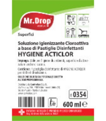 Immagine di ETICHETTA PER SOLUZIONE IGIENIZZANTE IN PASTIGLIE DISINFETTANTI  