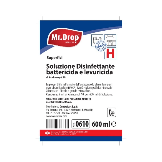 Immagine di ETICHETTA PER SISTEMA DI DILUIZIONE PER 9 DISINFETTANTE AMINOSEPT