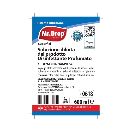 Immagine di ETICHETTA PER SISTEMA DI DILUIZIONE PER 3 DISINFETTANTE PROFUMATO TAYSTERIL  