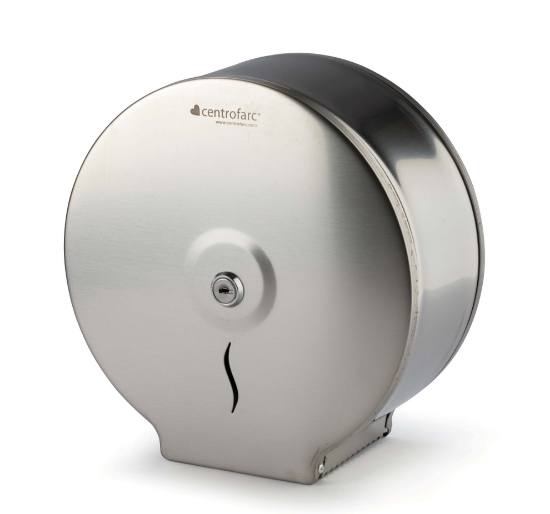 Immagine di DISPENSER CARTA IGIENICA MINI JUMBO IN ACCIAIO INOX 304 SATINATO