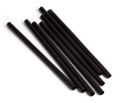 Immagine di CANNUCCIA NERA IN PLA Ø 0,8cm x 15cm 