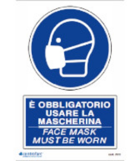 Immagine di SEGNALE OBBLIGO MASCHERINA  