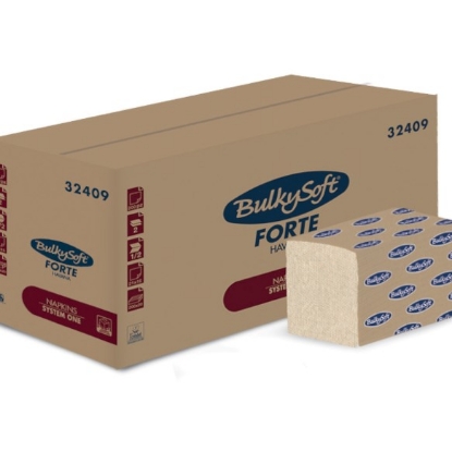 Immagine di TOVAGLIOLO BIO FORTE HAVANA ECOLABEL 2 VELI 21x16cm