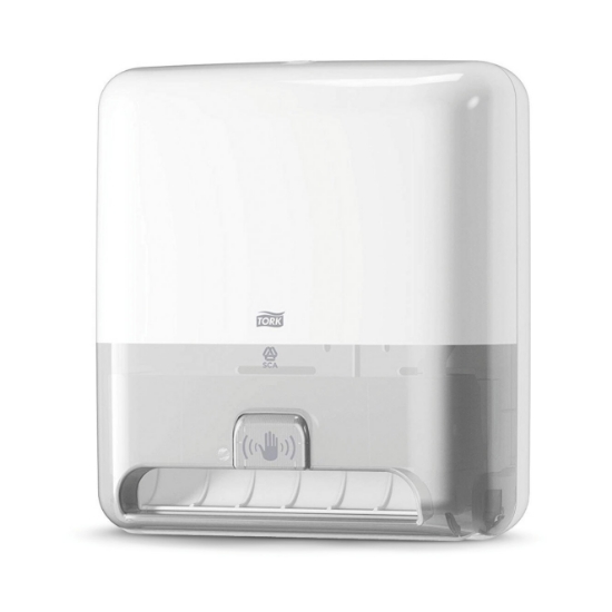 Immagine di 551100 TORK MATIC H1 DISPENSER PER ASCIUGAMANI A ROTOLO CON SENSORE INTUITION BIANCO