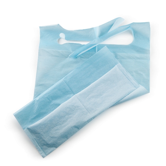 Immagine di BAVAGLIO DI CARTA CON LATO PLASTIFICATO cm 62,5x36 