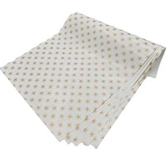 Immagine di CARTA PELLEAGLIO STELLINE ORO 75x100cm