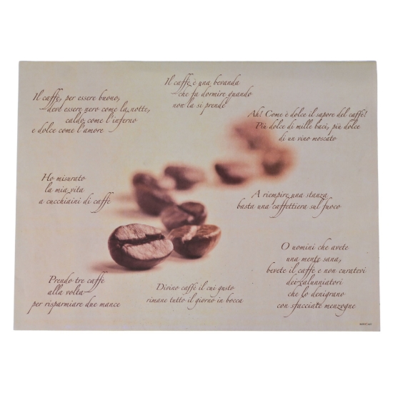 Immagine di TOVAGLIETTA CARTA POESIE DI CAFFE 30x40cm