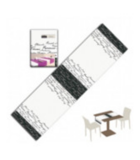 Immagine di STRISCIA PIEGATA CARTA A SECCO/AIRLAID YOU&ME WINE NERA 120x40cm