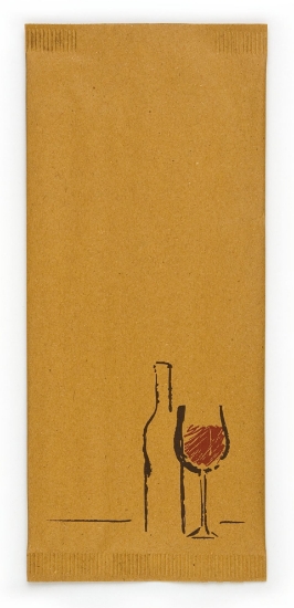Immagine di BUSTA PORTAPOSATE CARTA PAGLIA GIALLA VINO 11x25cm
