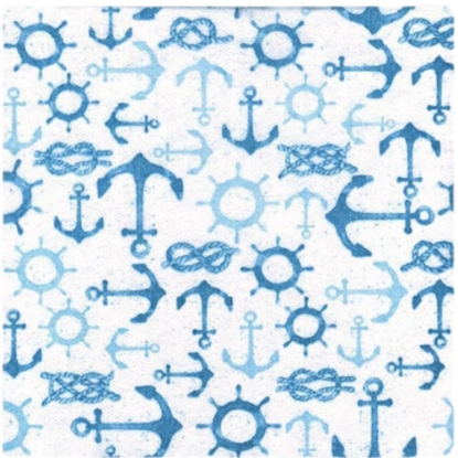 Immagine di TOVAGLIOLI NUVOLA APPRODO BLU 40x40cm