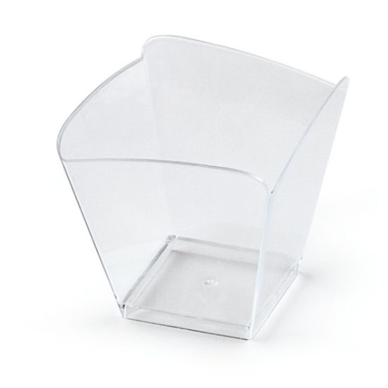 Immagine di 6008 COPPETTA ONDA TRASPARENTE PS 100cc  