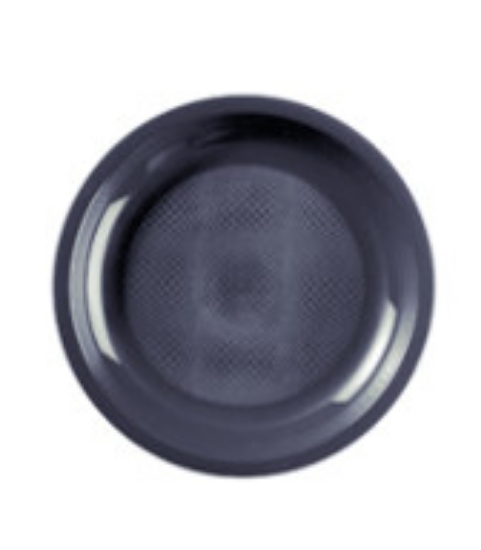 Immagine di 2750 PIATTO PIANO NERO IN POLIPROPILENE cm.22  