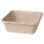 Immagine di VASSOIO QUADRATO IN BAGASSA MARRONE ml.900 15,5x15,5x5,3cm