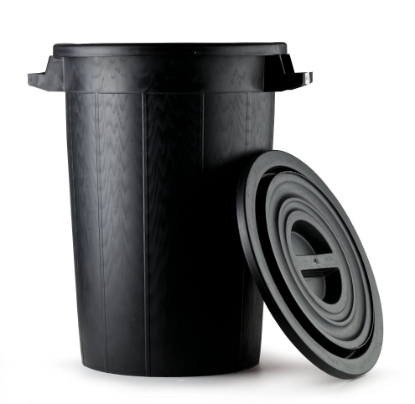 Immagine di BIDONE SOVRAPPONIBILE NERO lt.75