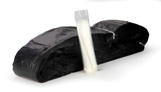 Immagine di SACCO NERO POLIETILENE A 3 STRATI Ø37cmx110mt