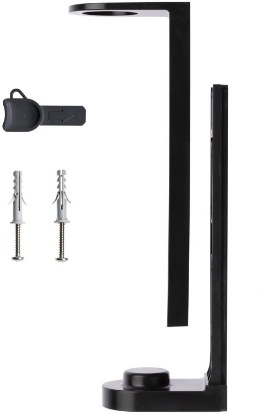 Immagine di STAFFA ABS NERA CON VITI PER FLACONE ml.380