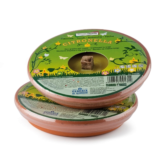 Immagine di FIACCOLA CITRONELLA BASE IN COCCIO Ø15,5cm   