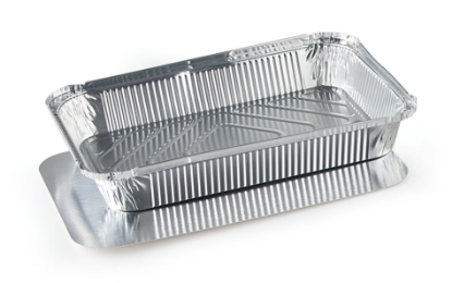 Immagine di R86L CONTENITORE ALLUMINIO BORDO L 31,8X21,4X4,7 cm 6 PORZ