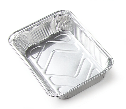 Immagine di 101-R48 CONTENITORE ALLUMINIO BORDO A G 21x14x3,8cm 2 PORZ