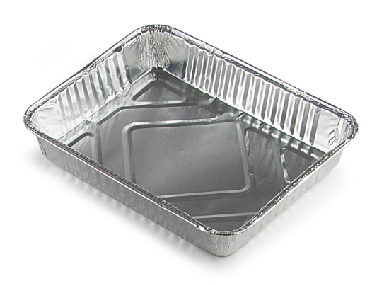 Immagine di 111-R75G CONTENITORE ALLUMINIO BORDO A G 22,7x17,7x3,6cm 4 PORZ