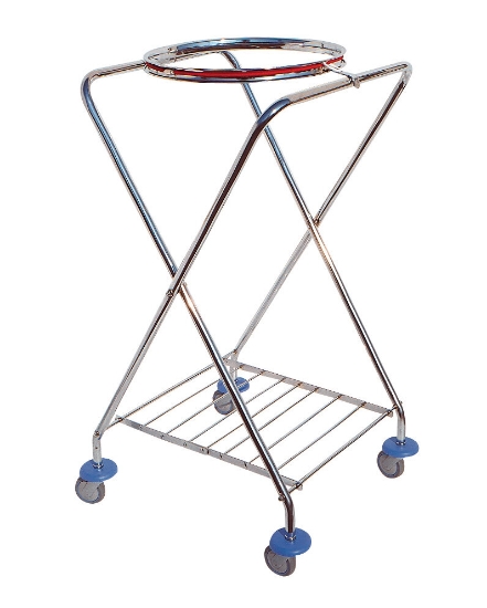 Immagine di CARRELLO A X CROMATO RUOTE 80  