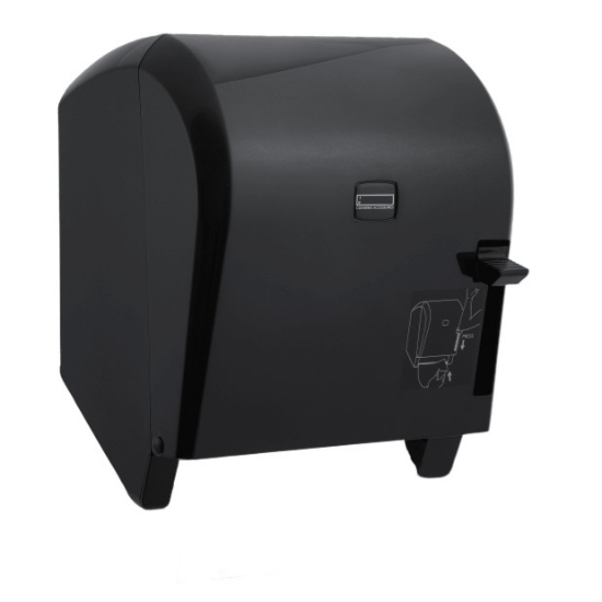 Immagine di K8B DISPENSER NERO ASCIUGAMANI A ROTOLO CON LEVA