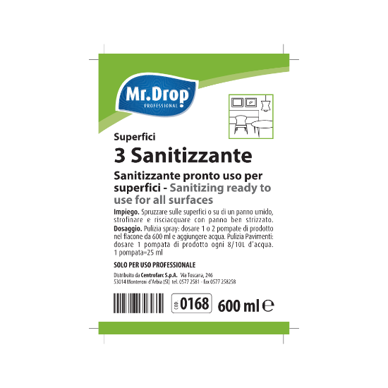 Immagine di ETICHETTA PER SISTEMA DI DILUIZIONE PER 3 SANITIZZANTE