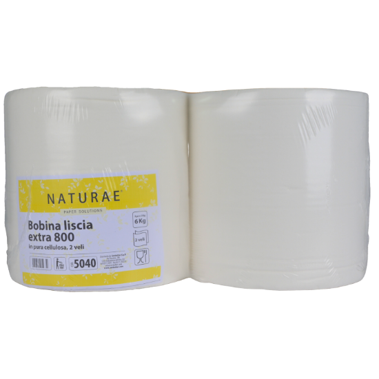 Immagine di BOBINA NATURAE LISCIA EXTRA 800 PURA CELLULOSA 2 VELI 