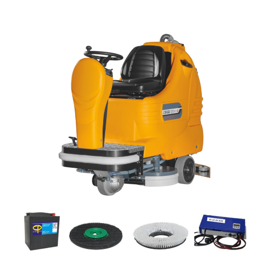 Immagine di KIT LAVASCIUGA CORAL 65 (SPAZZOLE, TRASCINATORI, BATTERIE E CARICABATTERIE ESTERNO)