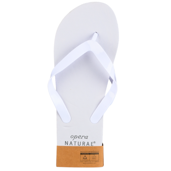 Immagine di CIABATTA INFRADITO BIANCA OPERA NATURAE cm26