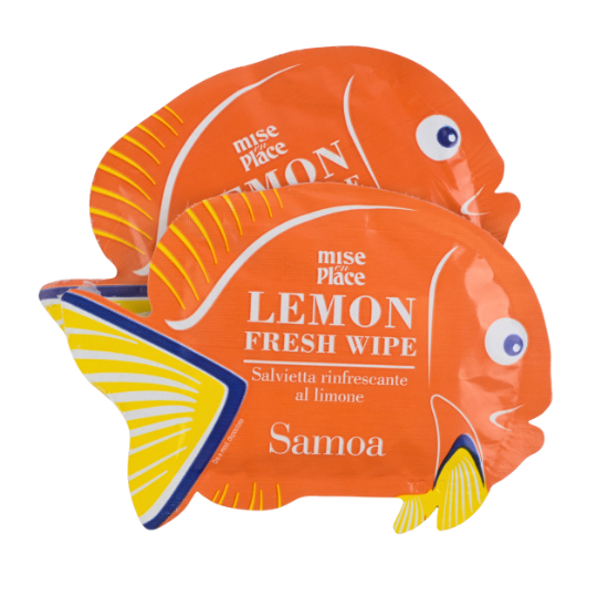 Immagine di SALVIETTA AL LIMONE PESCE SAMOA MISE EN PLACE 12,5x19cm