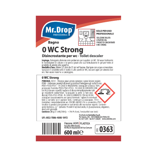 Immagine di ETICHETTA PER SISTEMA DI DILUIZIONE PER 0 WC STRONG