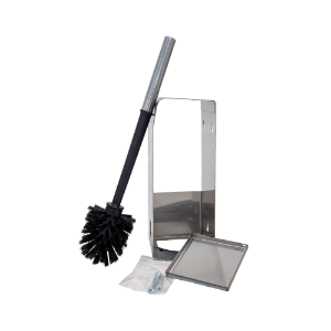 Immagine di PORTASCOPINO MURALE IN ACCIAIO INOX 304 8,5x8,5x31 cm