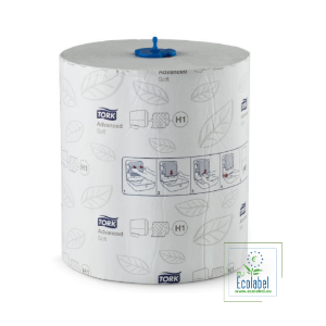 Immagine di 120069 ASCIUGAMANO A ROTOLO H1 TORK ADVANCED 2 VELI ECOLABEL
