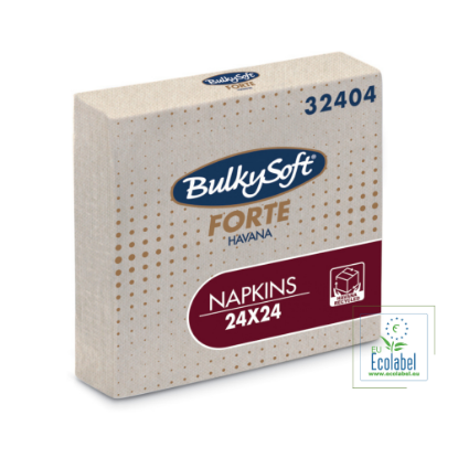 Immagine di TOVAGLIOLO BIO FORTE HAVANA ECOLABEL 2 VELI 24x24cm  