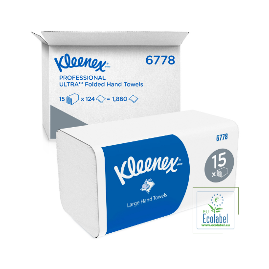 Immagine di 6778 ASCIUGAMANO KLEENEX ULTRA AIRFLEX®2 VELI ECOLABEL